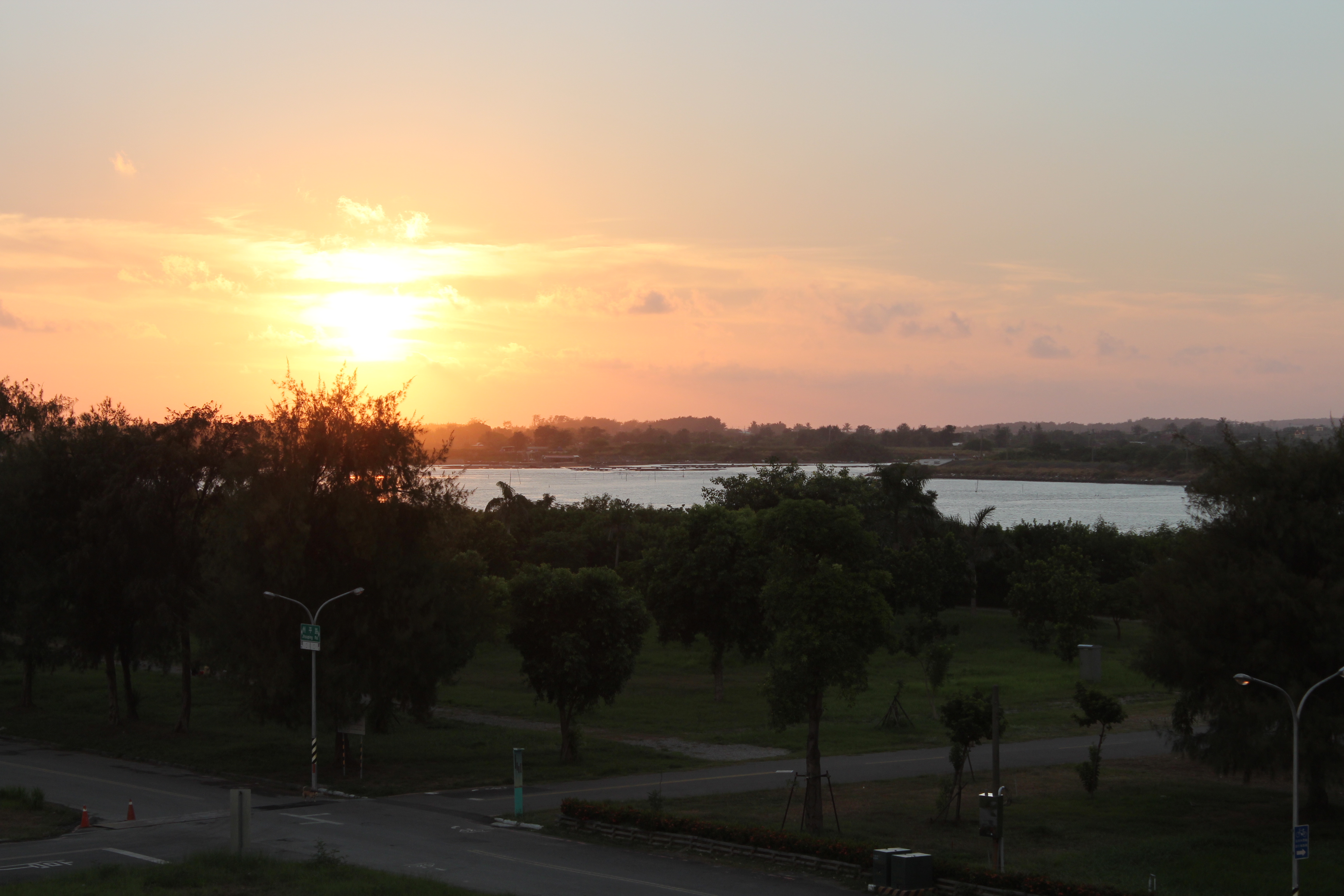 in front of the house